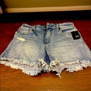 Kut mid rise jean shorts size 0